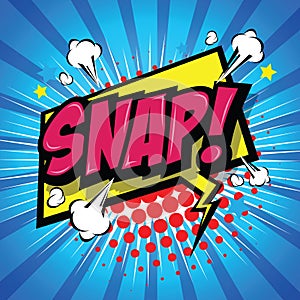 Snap! Comic Speech Bubble. Vector Eps 10.