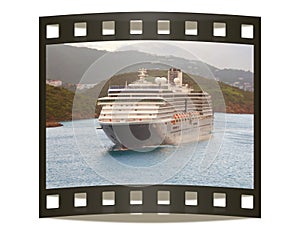 Snapshot of cruise liner