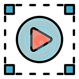 Snapshot icon vector flat