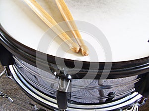 Snare Drum and Drumsticks