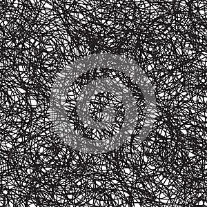 Snarl, abstract wavy seamless pattern photo