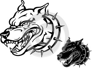 Snarling Pitbull Set