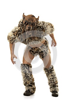 Snarling scary werewolf