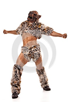 Snarling scary werewolf