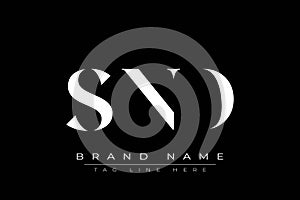 SND abstract letter logo design