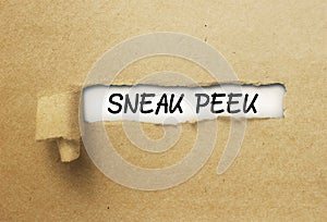 Sneak Peek behind ripped curl paper