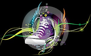 Sneaker abstract illustration