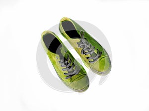 Sneaker green   natural leather for women ,spring summer collection brand shoes lilac,red,green,yellow,blue, grey ,pink