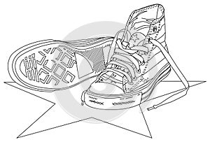 Sneaker illustration
