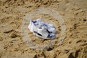 Sneakers on the Beach