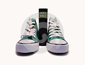 Sneakers and an bible