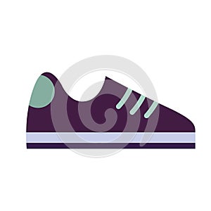 Sneakers, running shoes, cartoon style. Trendy modern vector illustration isolated on white background, hand drawn, flat