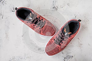 Sneakers for woman. Footwear for fitness and sport