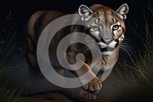 Sneaking Puma Portrait