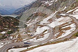 Sneaky road to Grimsel Pass