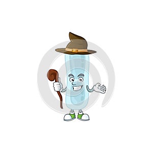 Sneaky and tricky Witch klebsiella pneumoniae cartoon drawing concept