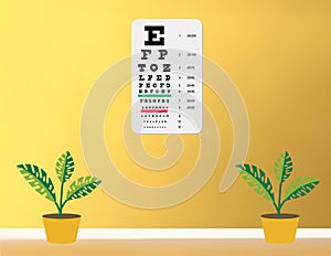 Snellen Eye chart photo