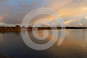 Snettisham RSPB - an autumn sunset