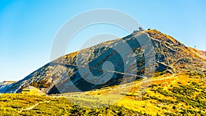 Snezka - the highest mountain of Czech Republic. Krkonose National Park, Giant Mountains