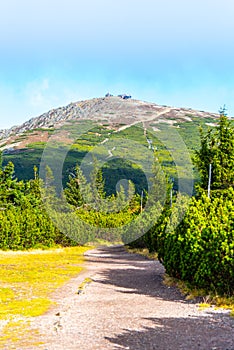 Snezka, or Sniezka - the highest mountain of Czech Republic, Giant Mountains - Krkonose National Park, Czech Republic