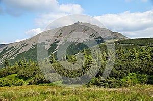 Sniezka from the north-west, Karkonosze