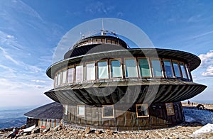 Meteorological observatory at the top of the Mountain.