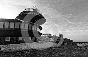 Meteorological observatory at the top of the Mountain.