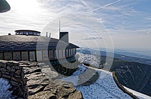 Meteorological observatory at the top of the Mountain.