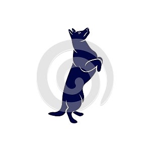 Sniffer Dog Logo Design Vector. Silhouette of Sniffer Dog. Vector illustration