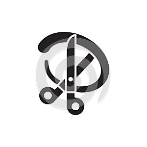 Snip icon design flat vector