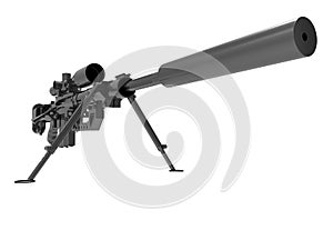 Sniper rifle illustration