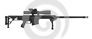 Sniper Rifle Isolated