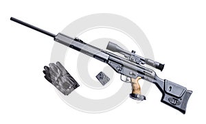 Sniper rifle with riflescope