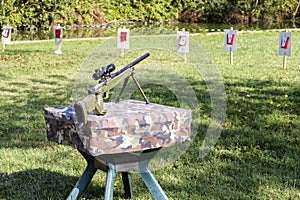 Sniper rifle shooting range