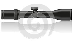 Sniper riflescope vector illustration