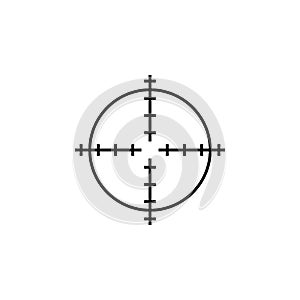 Sniper scope crosshairs thin icon photo