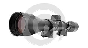 Sniper scope on white background