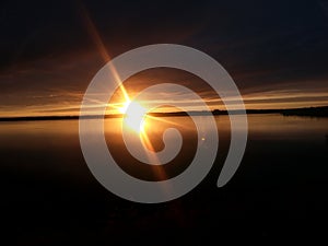 Snipers peircing sunset