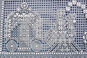 A snippet of lace pattern