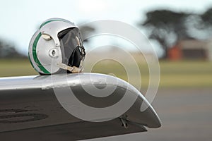 Helmet on Wing - Come fly with me photo