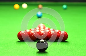 Snooker balls photo