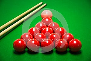 Snooker balls set