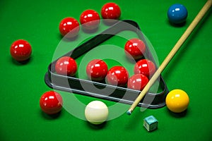 Snooker balls set