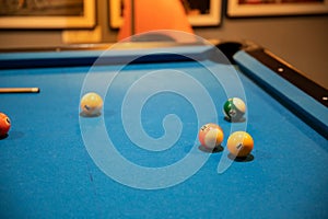 Snooker game, billiard table, pool game table