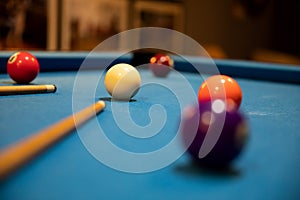 Snooker game, billiard table, pool game table