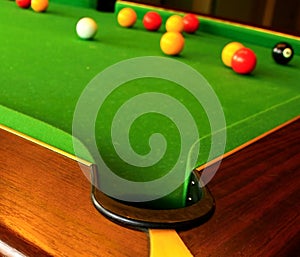 Snooker playing