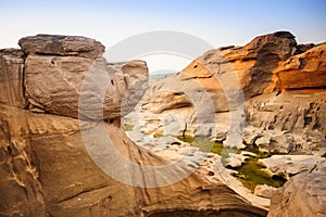 Snoopy head sandstone at Sam Phan Bok, Thailand.