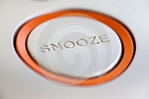 Snooze button detail photo