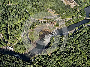 Snoqualmie Falls from above photo