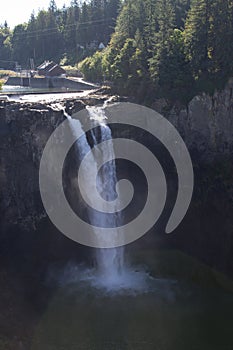 Snoqualmie Falls River in Seattle, WA